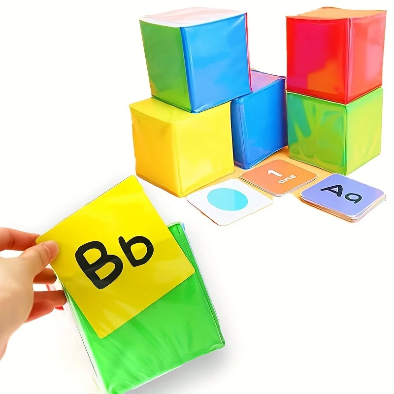 6-Sided Card-Inserting Dice Teaching Aids, Early Education Literacy, Classroom Interactive Games, Teacher-Specific