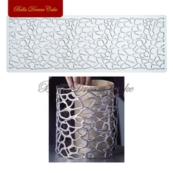 3D Hollow Crack Design Silicone Lace Mat DIY Cream Chocolate Mould Cuisine Baking Pad Wedding Cake Decorating Tools Bakeware