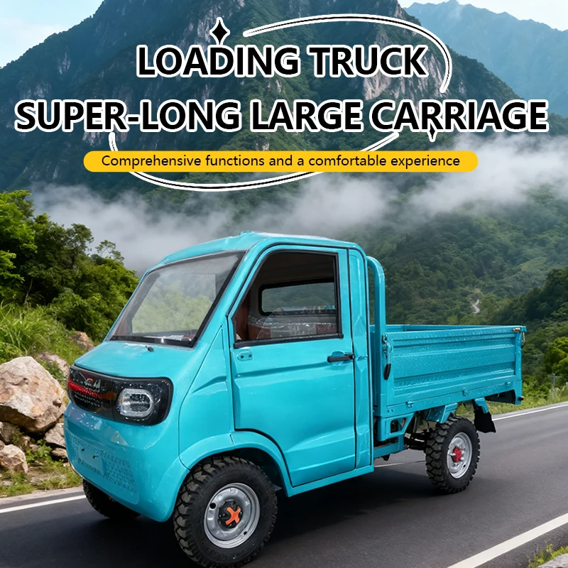 

2026 New Electric Truck Flatbed Truck for Transportation of Goods Available for Women and Elderly People