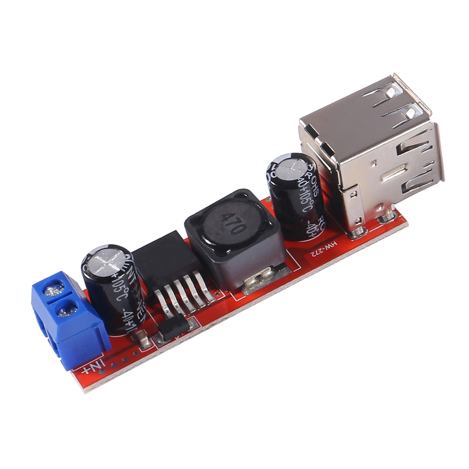 

Dual USB Charge DC-DC 3A Step Down Power Module 9V/12V/24V/36V to 5V Step-Down Converter Module For Vehicle Charger Double USB