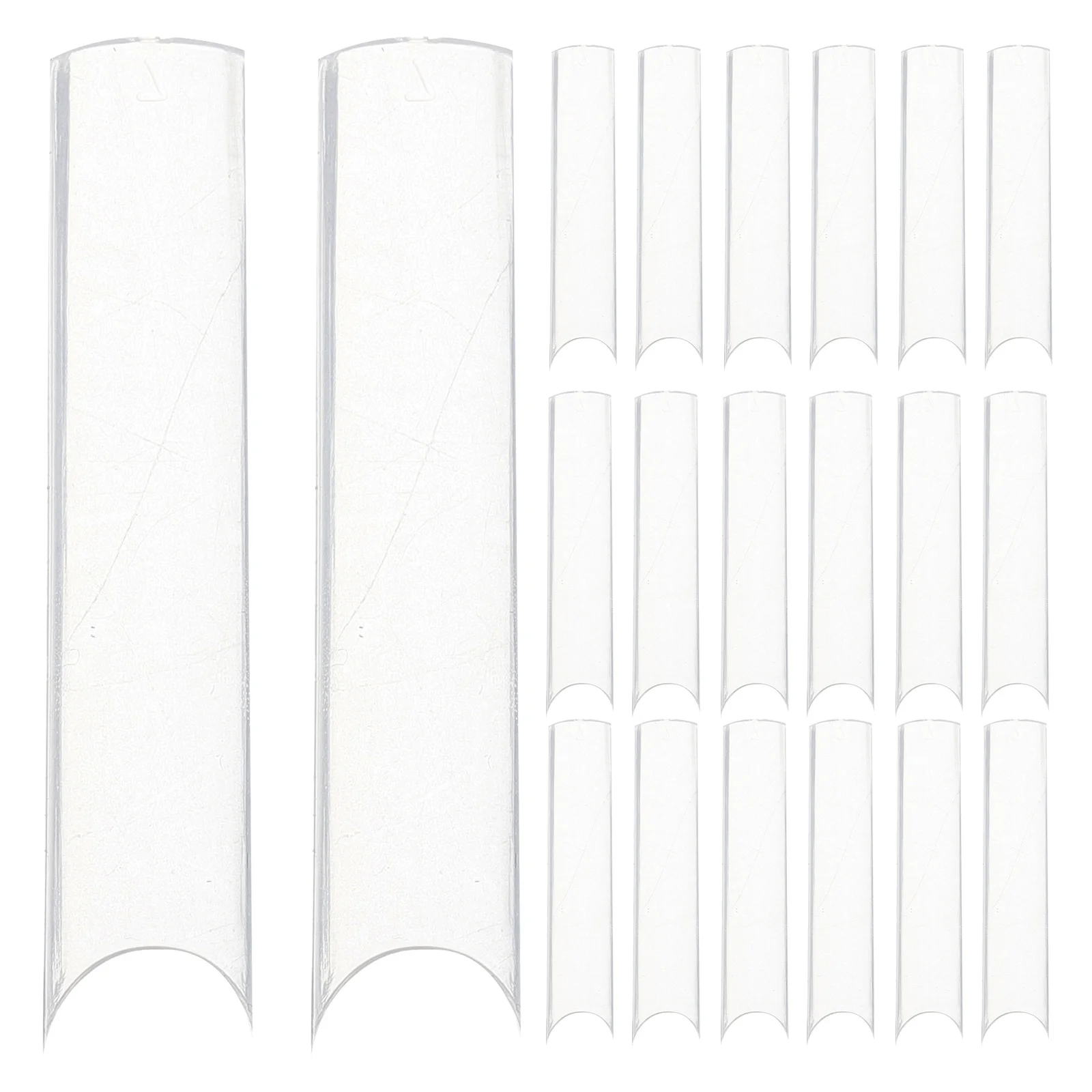 

Clear Acrylic Extra Long Coffin Nail Tips Box French Manicure Salon DIY False Nail Extensions Coffin Clear Nails Tips Long