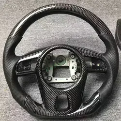 100% Real Carbon Fiber + Leather Steering Wheel For KIA Forte Forte GT