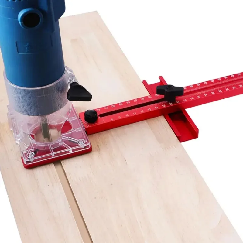 Router Cutting Jig For Straight Or Circle Edges 400mm Router Milling Groove Bracket Guide Woodworking Slotting DIY Assistance