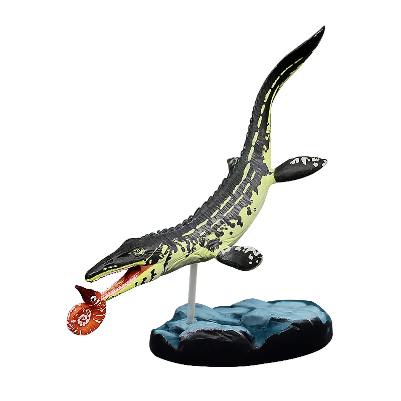 Simulation Jurassic Dinosaurs Action Figures Model Tyrannosaurus Mosasaur Velociraptor Miniature Ornament Accessories Toys