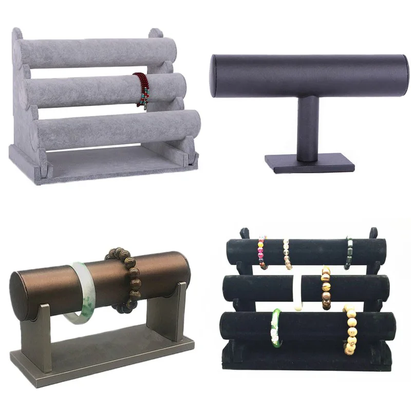 

Высококачественный бархатный кожаный ювелирный браслет, подставка для хранения часов, модный органайзер для хранения аксессуаров