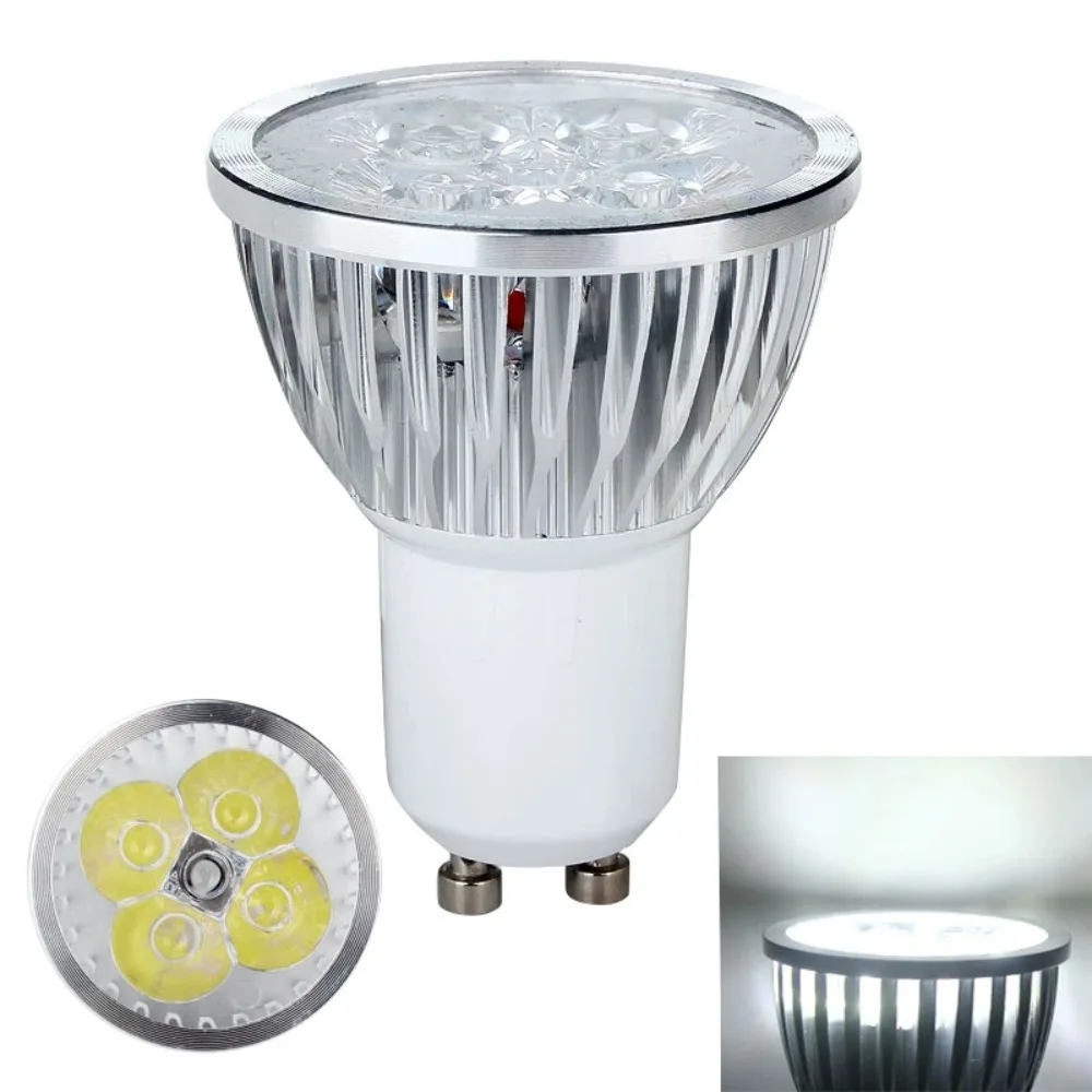 2021 New GU10 High Power 12W Aluminum Alloy 4pcs LED Lamp Spotlight Super Bright Cool White Spot Light Bulb