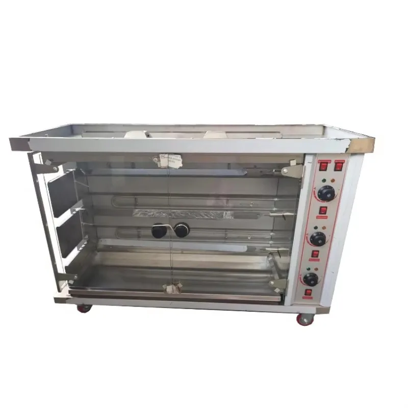 

Commercial 3 Layers Electric Standing Vertical Roast Chicken Grill Machine Rotisserie Chicken Oven