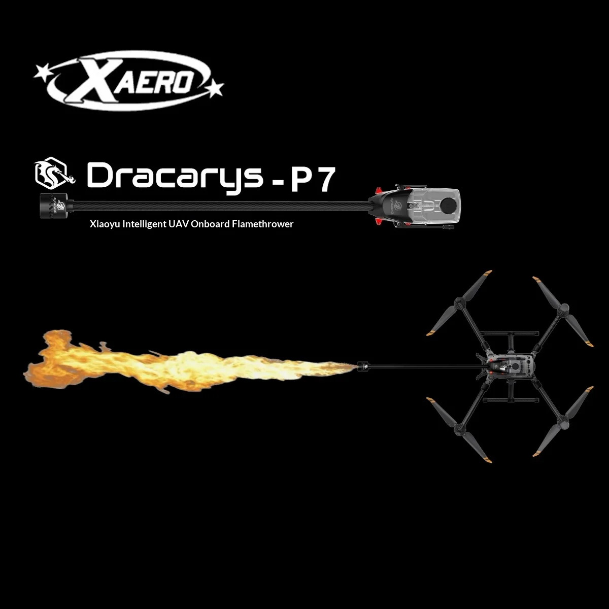 DJI M300/M350 Drone Flamethrower High-Altitude Obstacle Clearing Tool for Power Lines