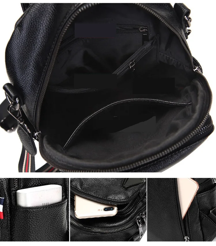 Borse a tracolla da donna in stile coreano Zaini casual da donna in pelle Borsa da scuola per ragazza Borsa da viaggio da donna Zaini femminili