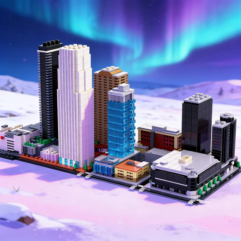 

955pcs MOC Figueroa Eight Architecture Model Building Blocks Creative DIY Gift Display Decor Assemble Premium Adult Kids Desk