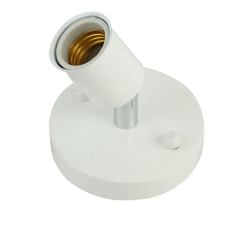 E27-Lichtfassung, antiker Metall-Lampenfassung, Halter für E27 Edison-Glühlampe, 1 Stück, Schwarz, Weiß, Silber, Bronze, Lampensockel