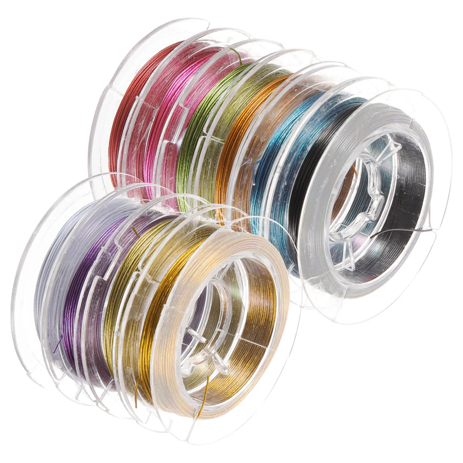 

Набор гибкой прочной металлической проволоки для бисероплетения, изготовления ожерелий, серег, украшений для волос, подставок для бонсай, цветочных композиций, рукоделия и создания украшений своими руками