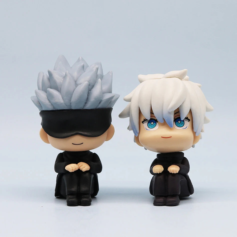 9cm Anime Jujutsu Kaisen Figure Itadori Yuji Gojo Satori Fushiguro Megumi Kugisaki Kawaii Toy Car Decoration PVC Model Gift