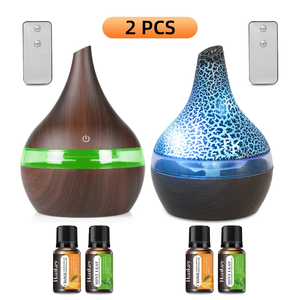 2 Pcs 300Ml Wood Gr…