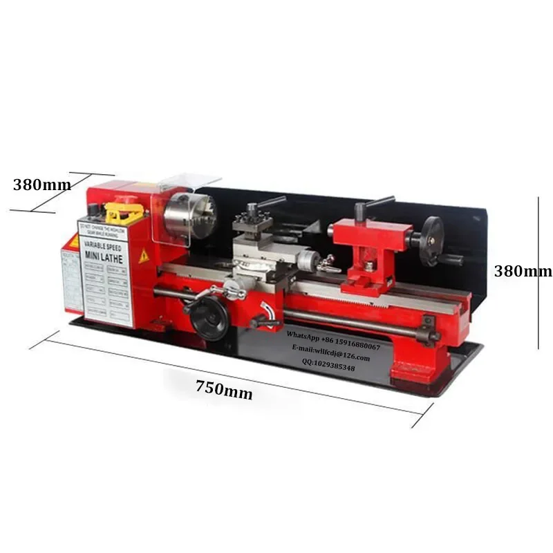 Motore brushless CJ0618 Mini tornio Mini tornio in metallo Display digitale Foro mandrino da 32 mm