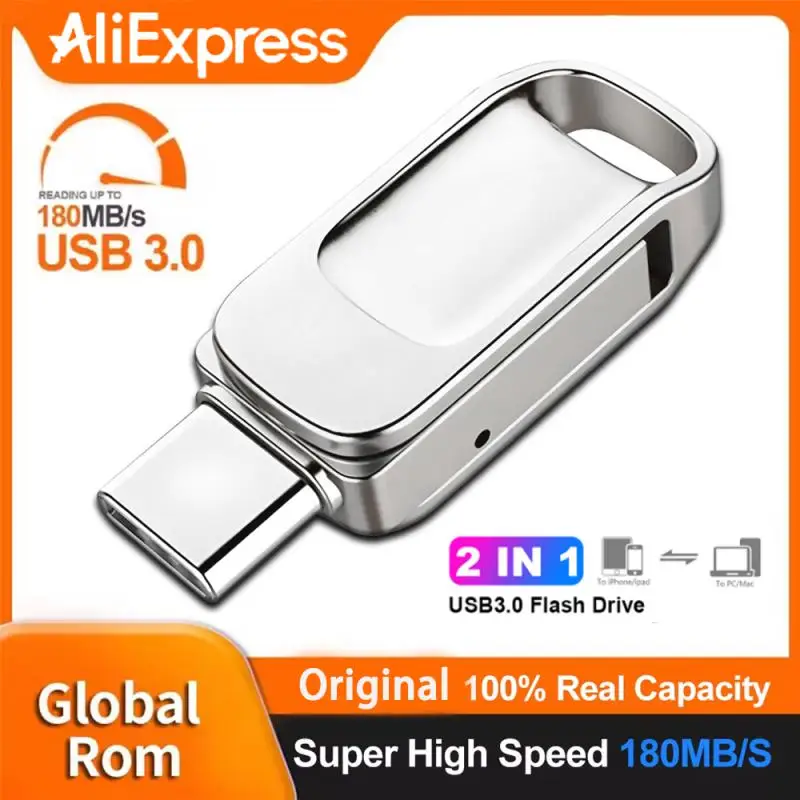 2TB USB 3.0 Flash Drive High Speed Pen Drive 1TB USB 3.0 Memory Stick 512GB Flash Pendrive Metal USB Disk For Tablet PC Ps5