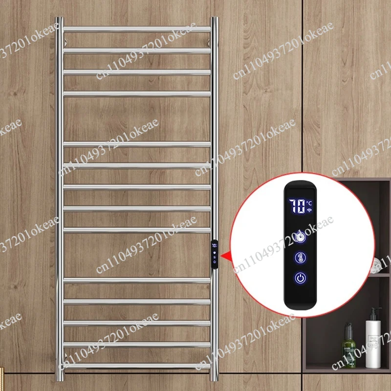 Electric Towel Rack 304 Stainless Steel Temperature&Time Control Smart Heated Towel Rail Towel Warmer