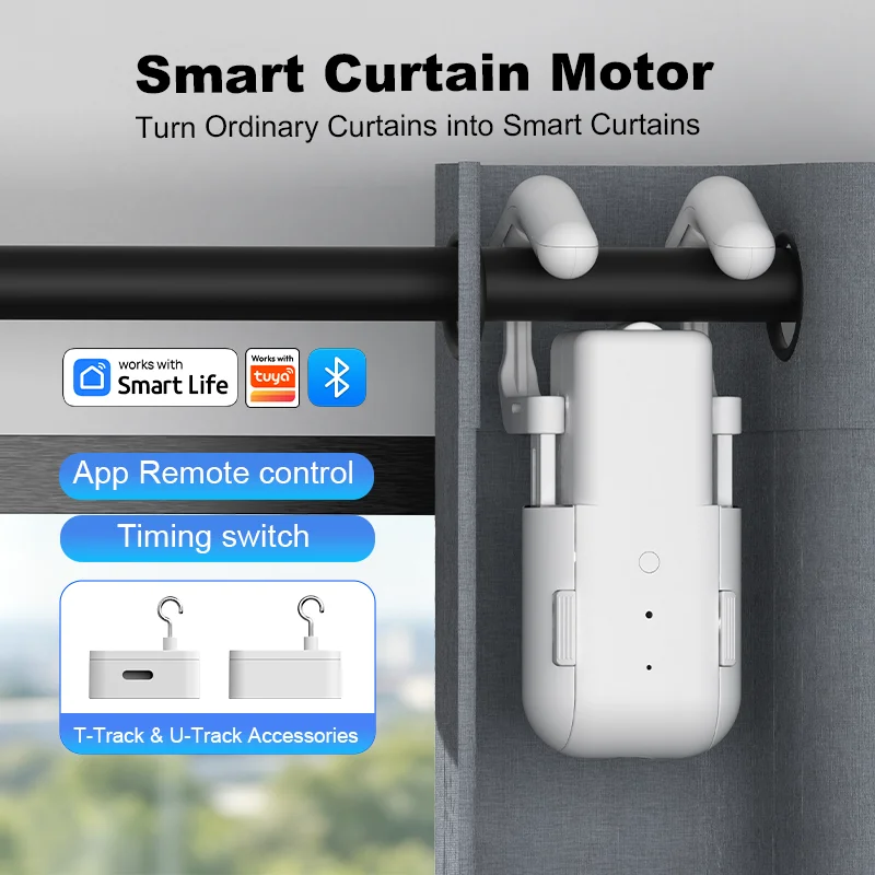 intelligent-curtain-robot-with-remote-control-and-gateway-function-featuring-a-three-in-one-track-and-a-load-capacity-of-15-kil