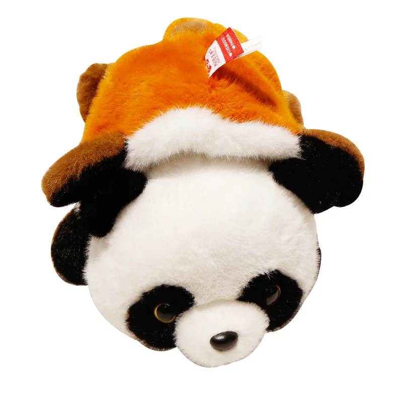 Bambola Panda rosso peluche accovacciato e simulato trasformazione in una grande bambola di procione cuscino per dormire bambola regalo di compleanno