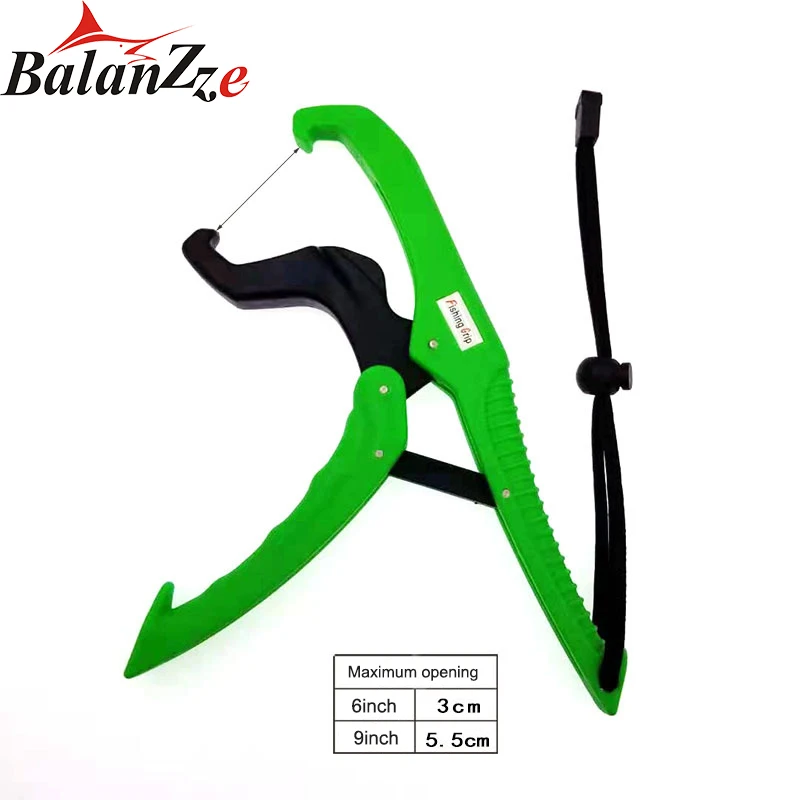 

Balanzze 6" 9" Grip Bass Trout Abs Plastic Fishing Pliers Lip Control Tool Nipper Pincer Accessory Clamp Fish Tackle