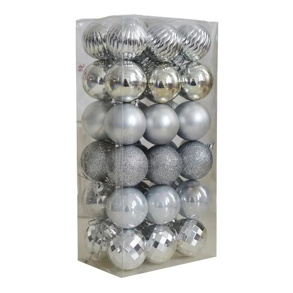 36 Stück 3CM Weihnachtskugeln Christbaumschmuck Anhänger für Heim-Party-Dekoration 2026 Neujahr Navidad Geschenke Ornamente Zubehör – Detail 13