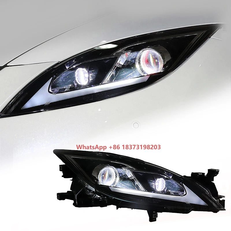 

Car Styling for Mazda 6 ATENZA Headlights 2009-2016 Ruiyi LED Headlight LED DRL Hid Head Lamp Angel Eye Bi LED Accessories