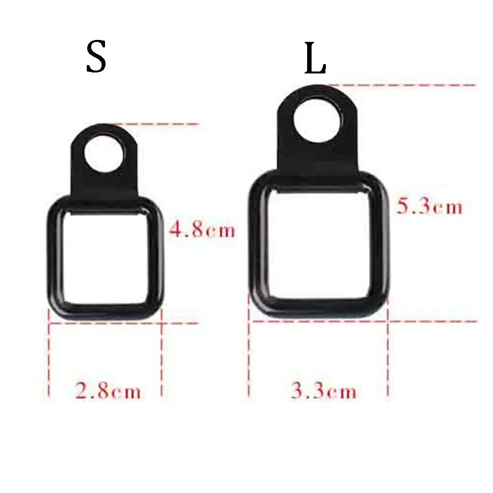 Carga pesada D Ring para carro, âncora de reboque, anel de amarração, forma quadrada, gancho de metal, caminhão, RV, 8pcs