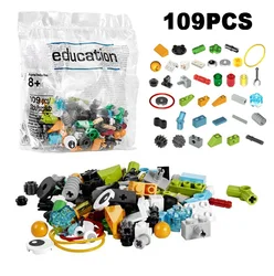 109Pcs/lot Technical Bricks Parts WeDo 2.0 Replacement Pack Building Blocks Bulk Spare Set Toys fit for 45300 WeDo Core Set Toys