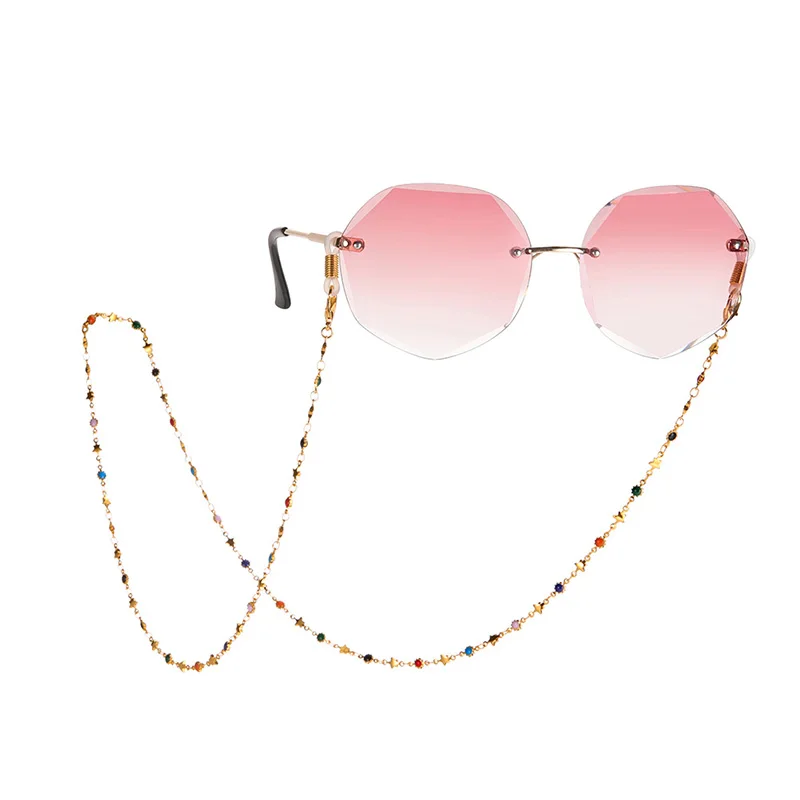 Amaxer Fashion Eyeglass Chain Metal Fashion Simple for Mask Neck Holder Sunglasses Lobster Clasps Cord Gifts