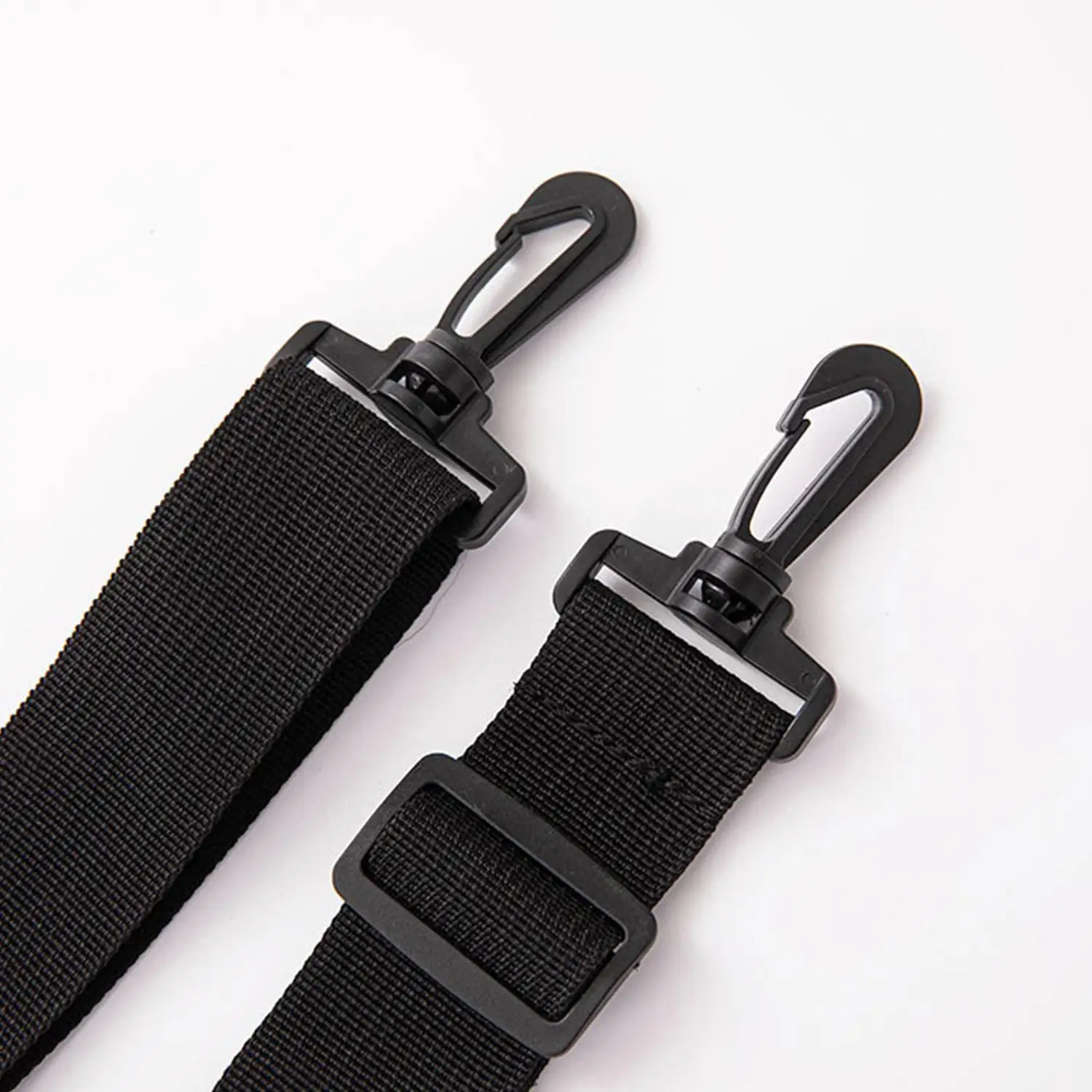 Pure color canvas Cotton cloth Webbing bag strap belt adjustable black plastic hook clasp DIY Crossbody bag Accessories
