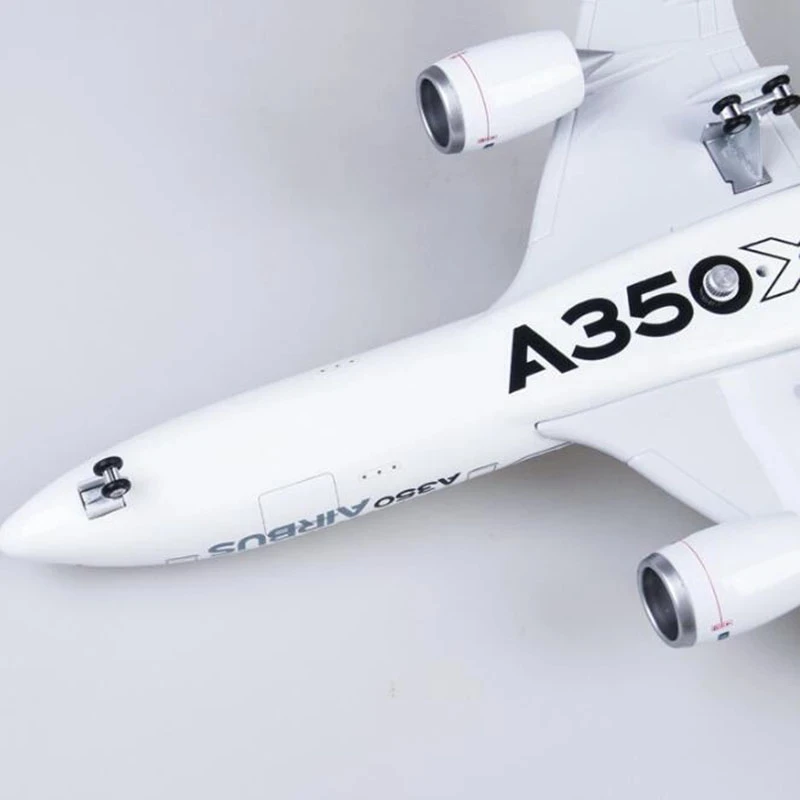 Display Aereo 1:160 47CM per giocattoli Airbus A350 XWB Carbonfiber Airlines Collezione di aerei leggeri in resina pressofusa (W Light)