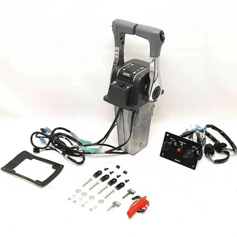 For Suzuki Outboard Dual Control Box 67200-93J15 Vertical Throttle Lever Assembly Marine Boat Engine Parts Replacement