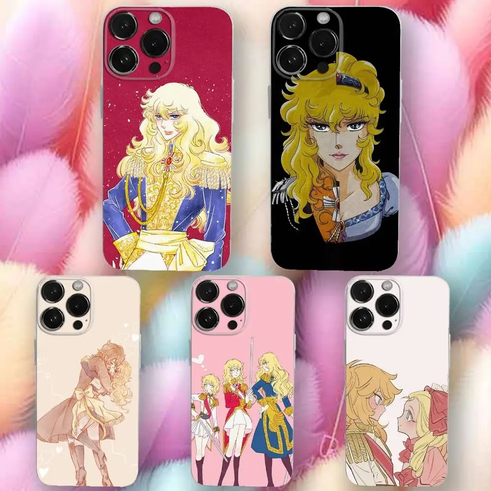 

Ainme R-Rose Of V-Versailles Phone Case For iPhone16,se4,15,14,13,12,11 Plus,Pro,Max,XR,XS,X,Plus,SE,Mini Transparent Soft Cover
