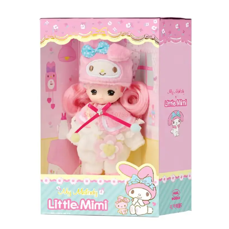 Kleine Mini Saniro Charakter Hallo Plüsch Kitty Kuromi Mymelody Cinnamoroll Pompom Purin Puppe Dress Up Spielzeug Figuren Modelle Niedlich