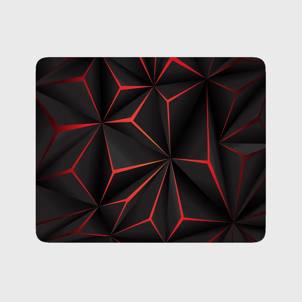 Geometric Mousepad Small Mouse Pad Computer Desk Mat Overlock Rubber Pc Keyboard Accessories Mouse Mat Laptop Keyboard Pads