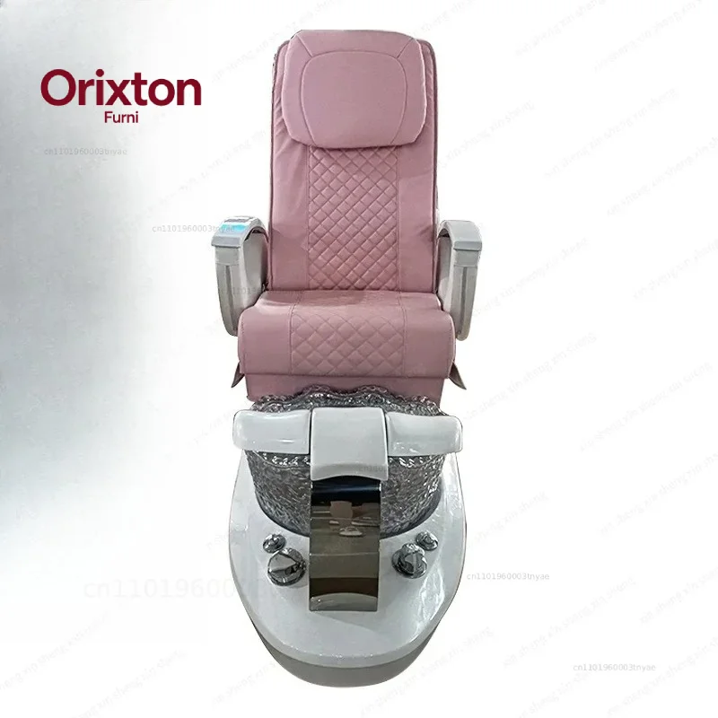 Foot Bath Nail Chair Pedicure Chairs with Electric Back Massage Salon SPA Foot Massage Manicure Furniture Sofa Material