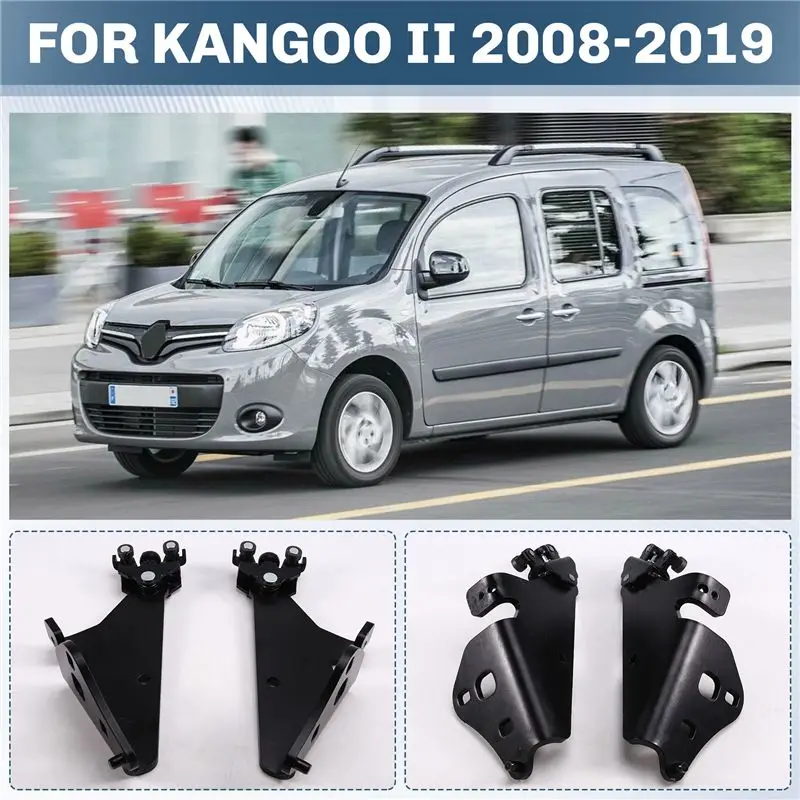 AEE5-1Pair Door Roller Guide Rail 8200497763 8200497643 For Renault Kangoo II 2008-2019 Door Guide Sliding Left Right Lower