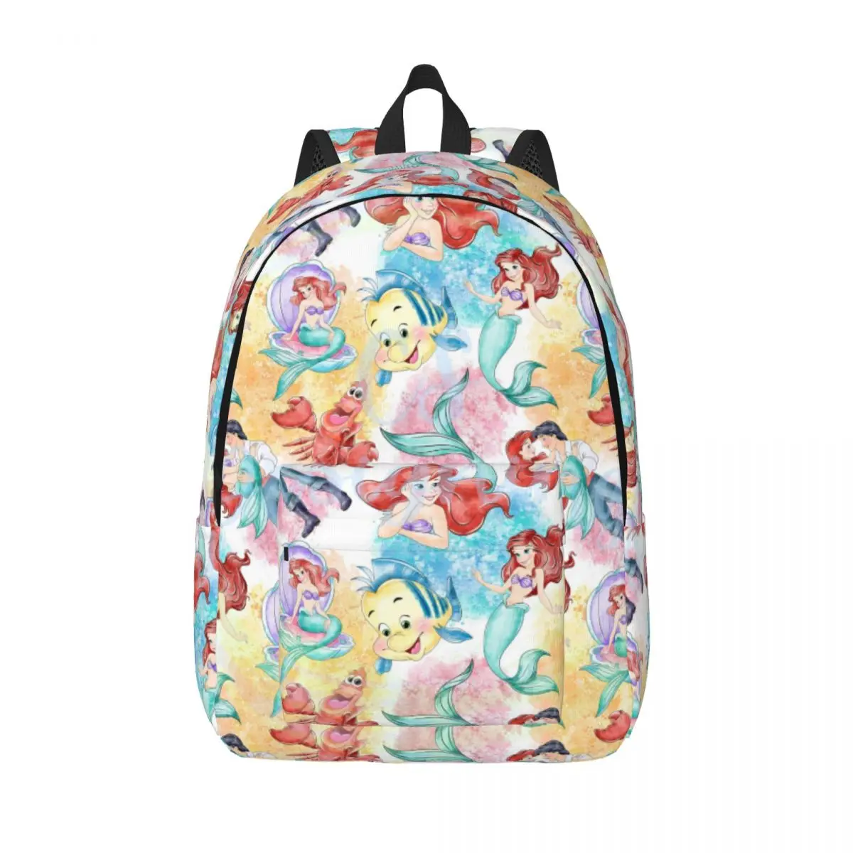 

Custom The Little Mermaid Canvas Backpack for Women Men School College Students Bookbag Fits 15 Inch Laptop Bags