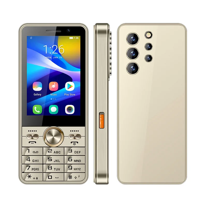 UNIWA HOPE XS24 4G Touchscreen Toetsenbord Telefoon Android 8.1 Dual SIM 3,5 Inch 2GB + 16GB 2500mAh Mobiel Whatsapp Telefoon Half-touch