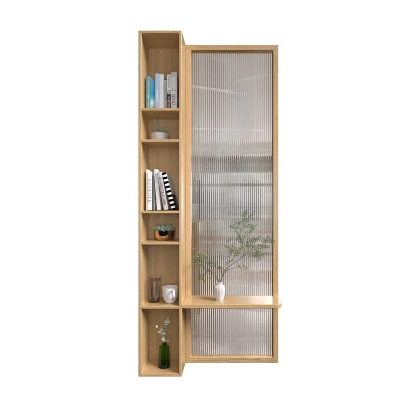 

Modern and simple, glass partition light luxury living room storage screen, entrance entrance wine cabinet, decorative storage