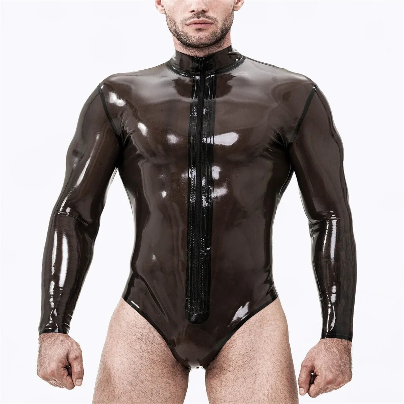 

Latex Gummi Swimsuit Tight Swimsuit Long Sleeves Customized 0.4mm