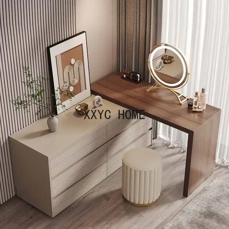 Organizer Storage Dressing Table Vanity Modern Comfortable Bedroom Drawers Dressing Table Stool Fashion Schminktisch Furniture