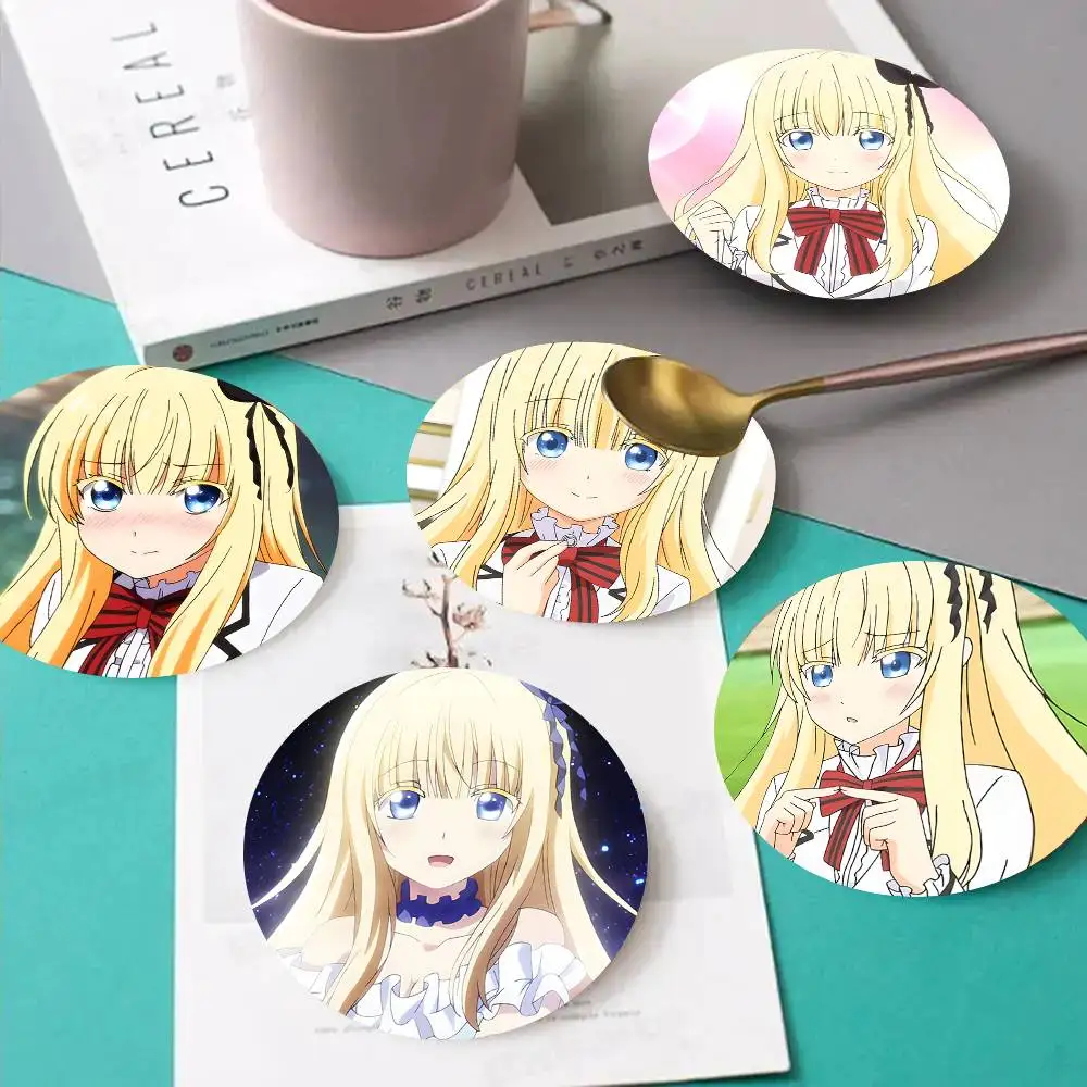 1pc Juliet Persia Anime Characters Wooden Coaster Colour Printing Cup Mat Home Desk Decoration Gifts