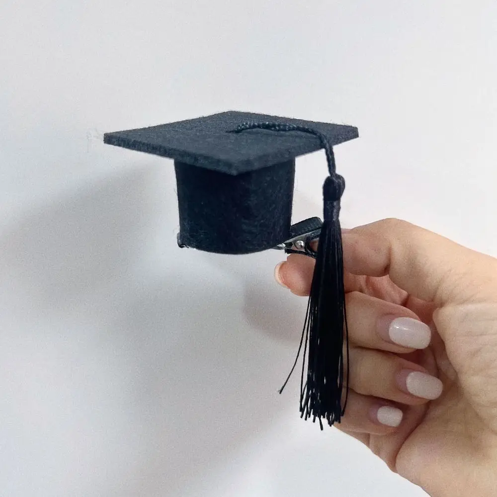 Graduation Season Mini Doctor Hat Mini Doctor Hat Celebrate Party Graduation Headwear Felt Non-woven Small Graduation Hat