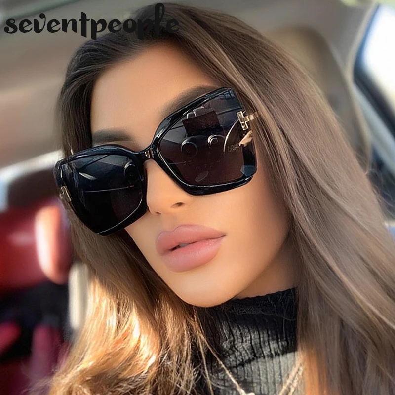 Fashion Cat Eye Sunglasses Women Trending Products Vintage Cateye Sun Glasses for Ladies Semi Rimless Butterfly Sunglass Female