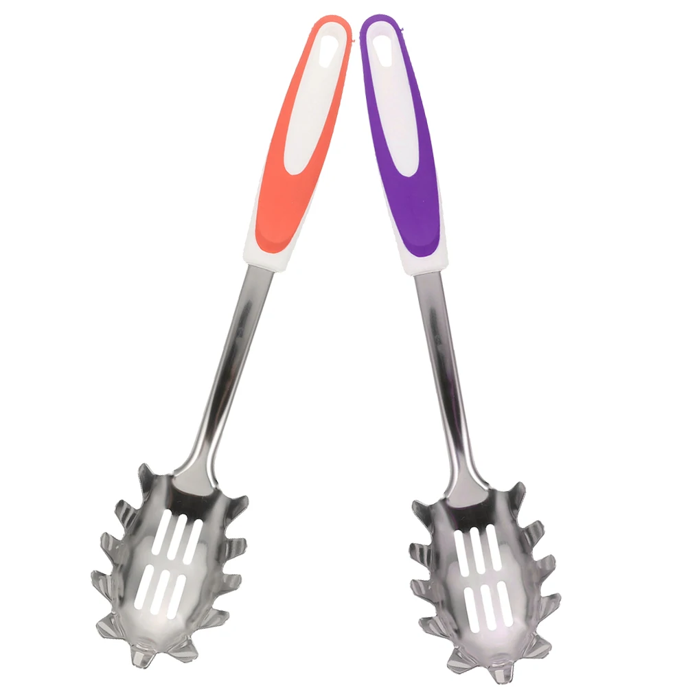 

2pcs Stainless Steel PP Anti-slip Powder Claws Noodle Spoon Pasta Ladle Spaghetti Scooper Kitchen Utensil Easy Cleaning