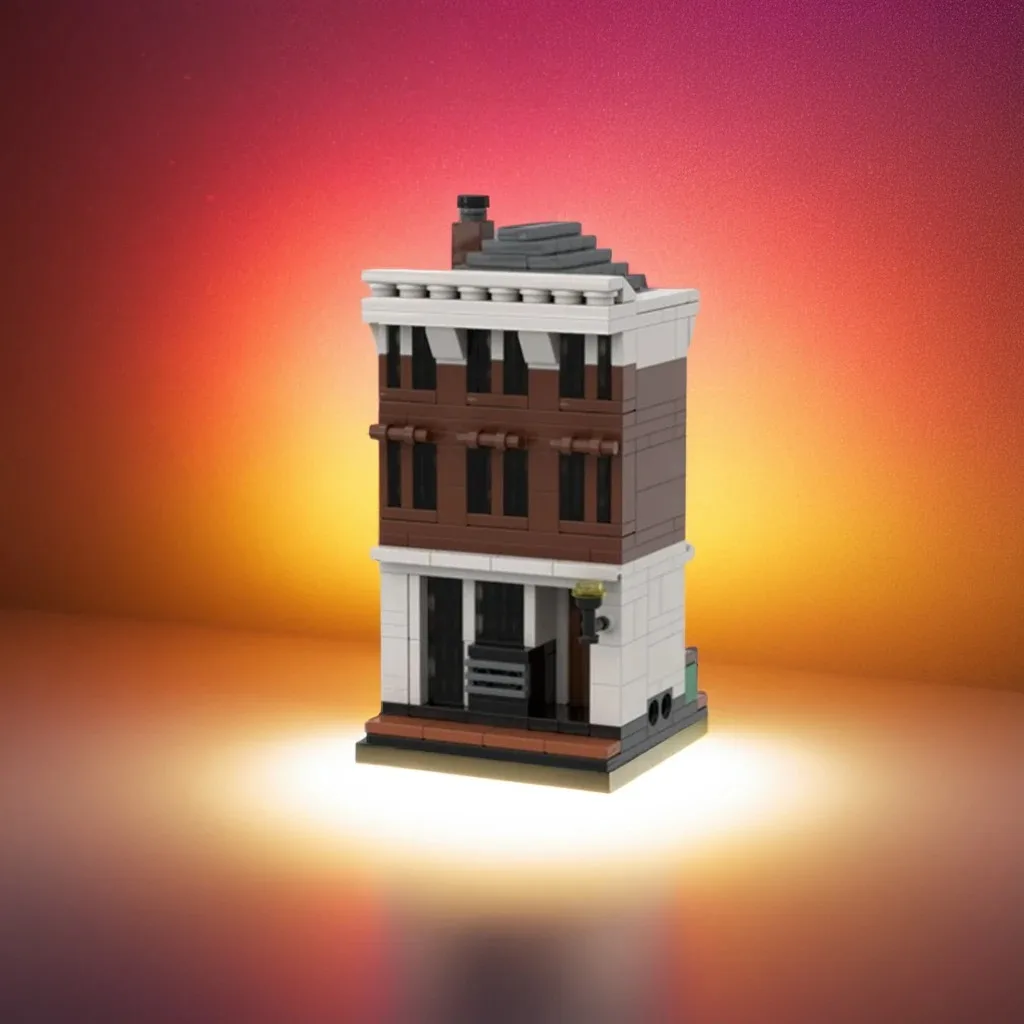 

327Pcs Amsterdam Microscale Shop MOC Detailed City Store Education Building diy Blocks Birthday Toys Gift