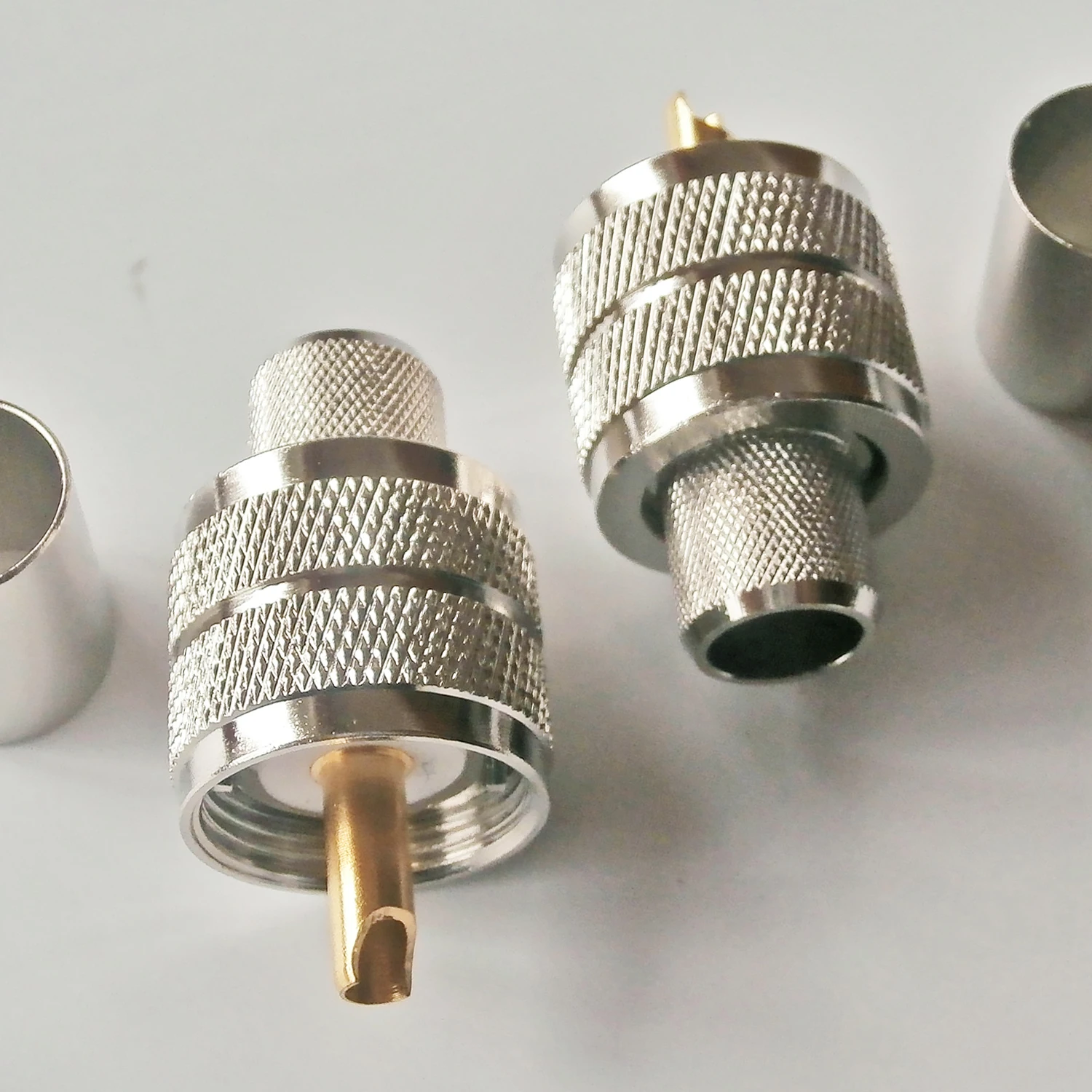 Connector Socket PL259 PL-259 SO239 SO-239 UHF Male Crimp for LMR400 RG8 RG213 RG214 RG165 7D-FB Cable RF Coaxial Adapters