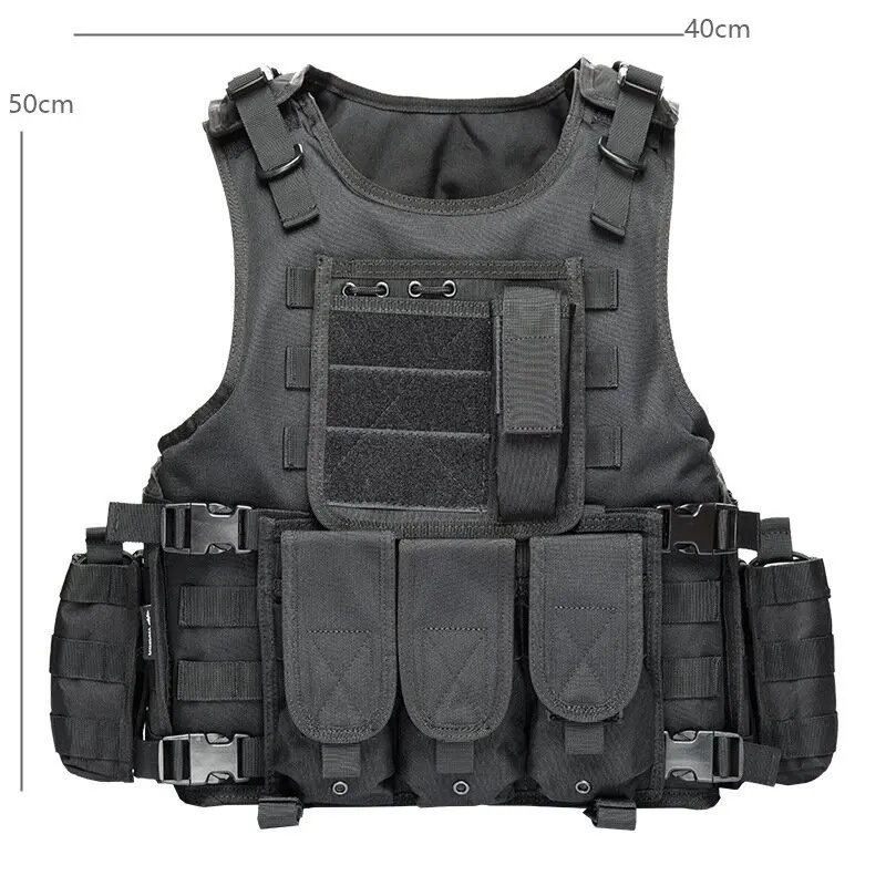 Adult amphibious quick-release lightweight multifunctional tactical vest CS outdoor