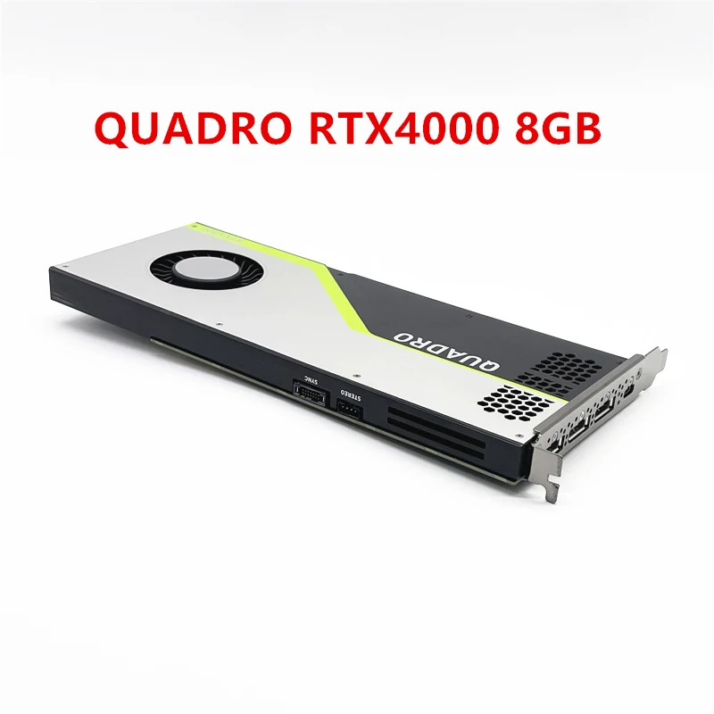 Original For Quadro RTX 4000 8GB Professional Graphics Card 2D Design for PS CAD 3D Rendering 4K HD Graphic Operation Card
